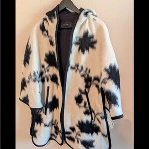 Zara Black Mohair Cape Coat